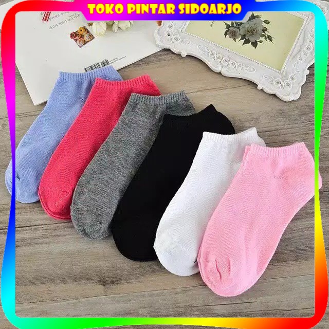 Kaos Kaki Semata Kaki Kaos Kaki Ankle Bahan Spandex Lembut Cute Short Socks-3