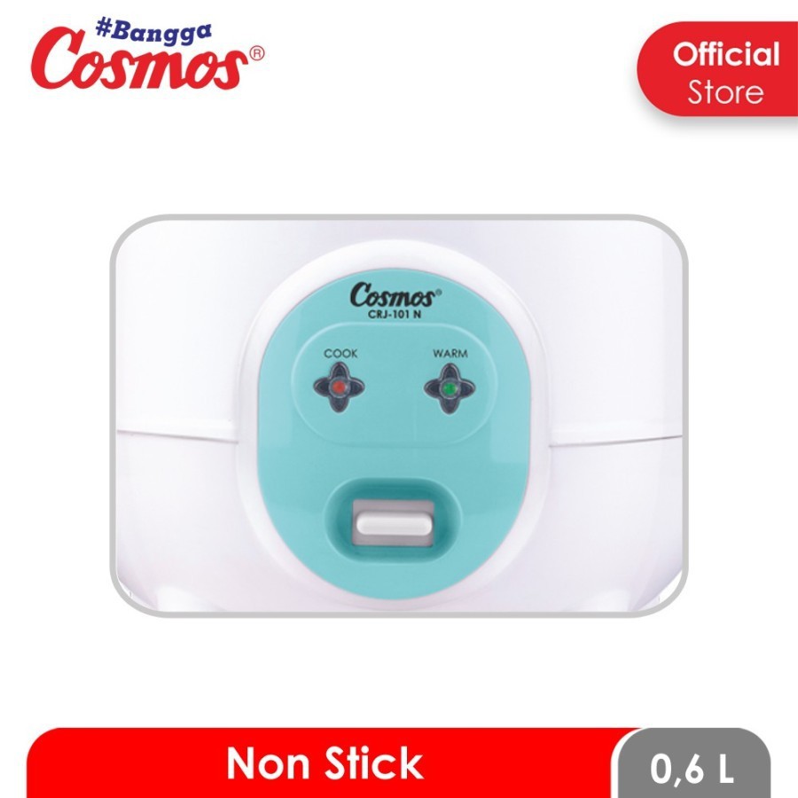 COSMOS Magic Com 0,6 Liter / Rice Cooker Mini Non Stick CRJ 101 N - Garansi Resmi 1 Tahun