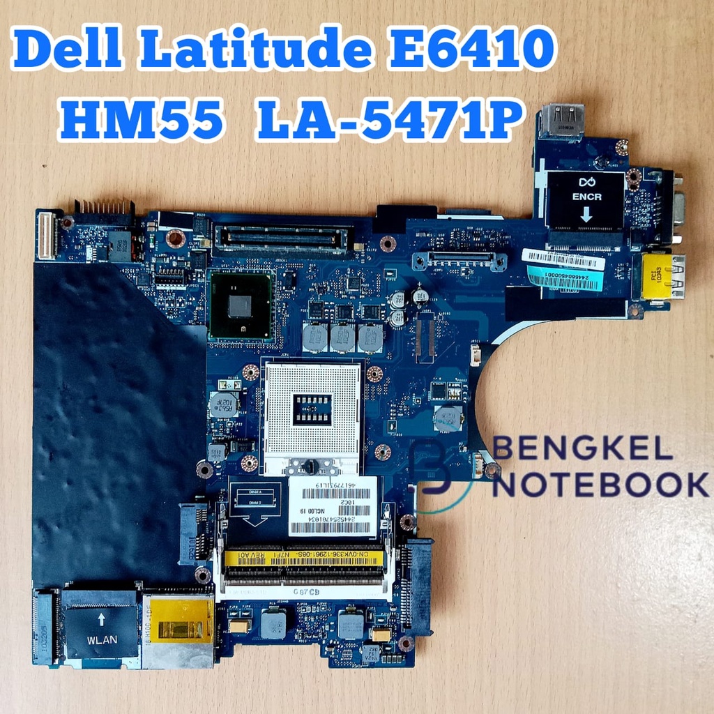 Motherboard Dell Latitude E6410 LA-5471P Core i3 i5 HM55 VGA INTEL