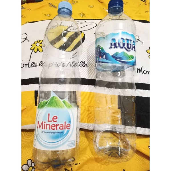 Botol Bekas AQUA, Le mineral, Vit