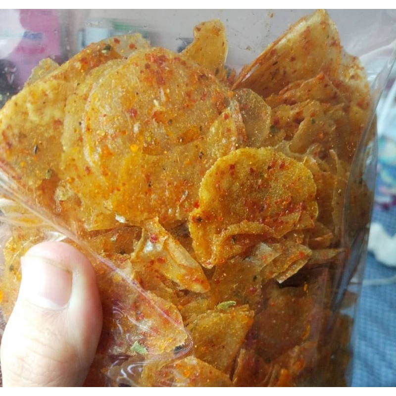 CEMILAN KERIPIK KACA | KERIPIK BELING | PEDAS | KRIPIK KACA | JAJANAN KEKINIAN | SNACK 100GRM