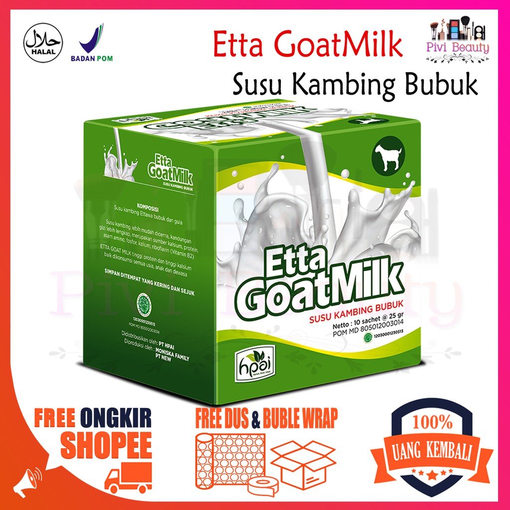 

ETTA GOAT MILK | SUSU KAMBING BUBUK HPAI ORIGINAL