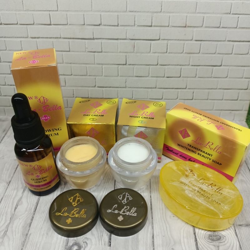 [COD] PAKET CREAM LA BELLA 4in1 / KRIM PEMUTIH LA BELLA