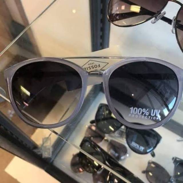 New Ready Kacamata Sunglass Sunnies Fossil FW161 Milky Grey