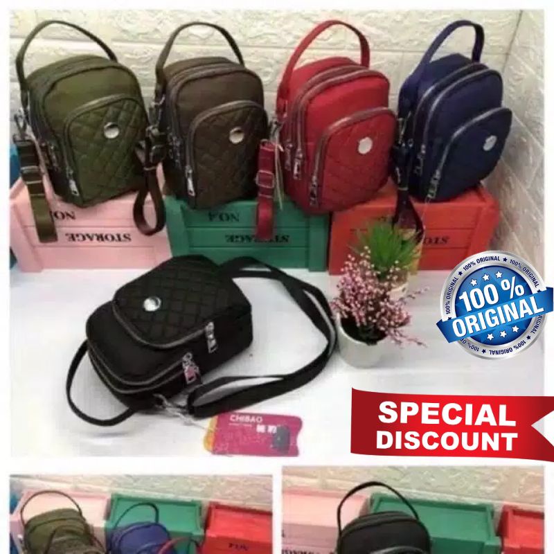 ORIGINAL Tas Selempang Chibao Wanita IMPORT KOREA Elegan Design Terbaru Best Seller