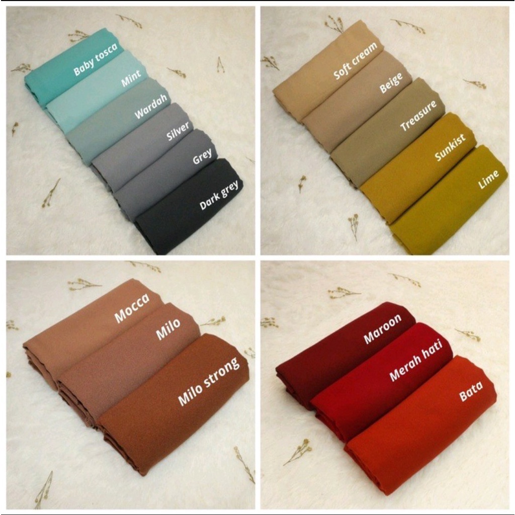 PART 3 : PASMINA DIAMON 175x75 PASHMINA DIAMOND GEORGETTE-BATA