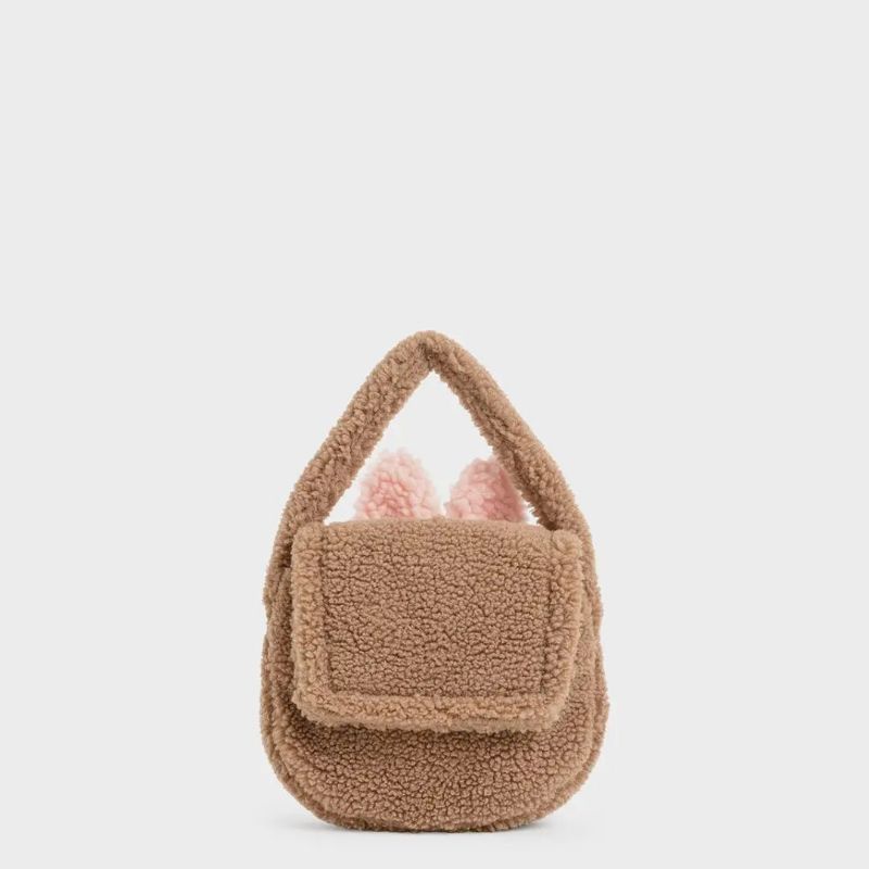 CK Girls' Furry Top Handle Bag