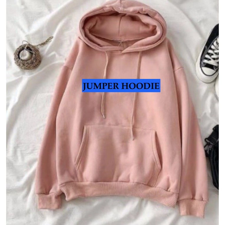 Sweater hoodie wanita Sweater Polos Kekinian(P) Basic