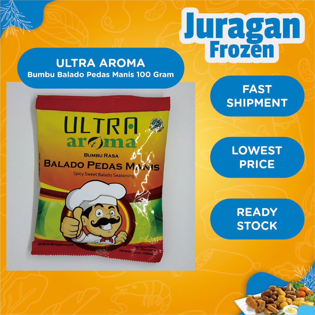 

Ultra Aroma Bumbu Tabur Balado Pedas Manis 100 Gram