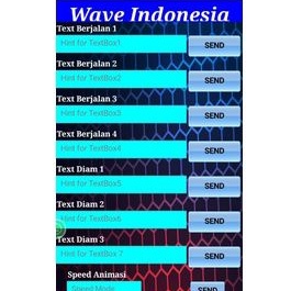 NEW MODUL STROBO TEXT 4 BARIS ( WIFI/WAVE)