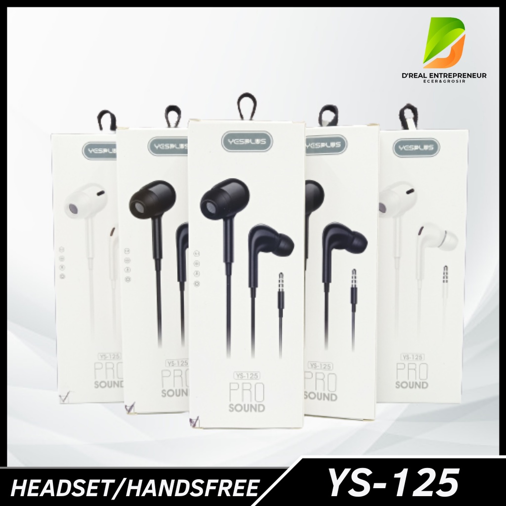 HEADSET/HANDSFREE YS-125 ORIGINAL QUALITY PURE SOUND STEREO+MIC CALL