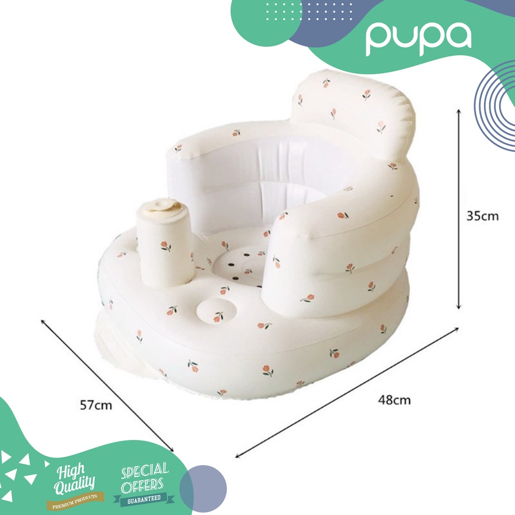 Sofa Pompa Bayi - Baby sofa inflatable seat PUPA Kursi Bayi Belajar Duduk Makan Baby Sofa Inflatable