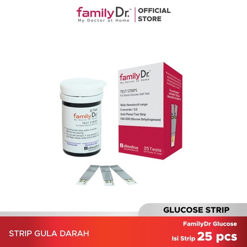 Family DR Strip Isi Ulang Gula Darah isi 25 Strip