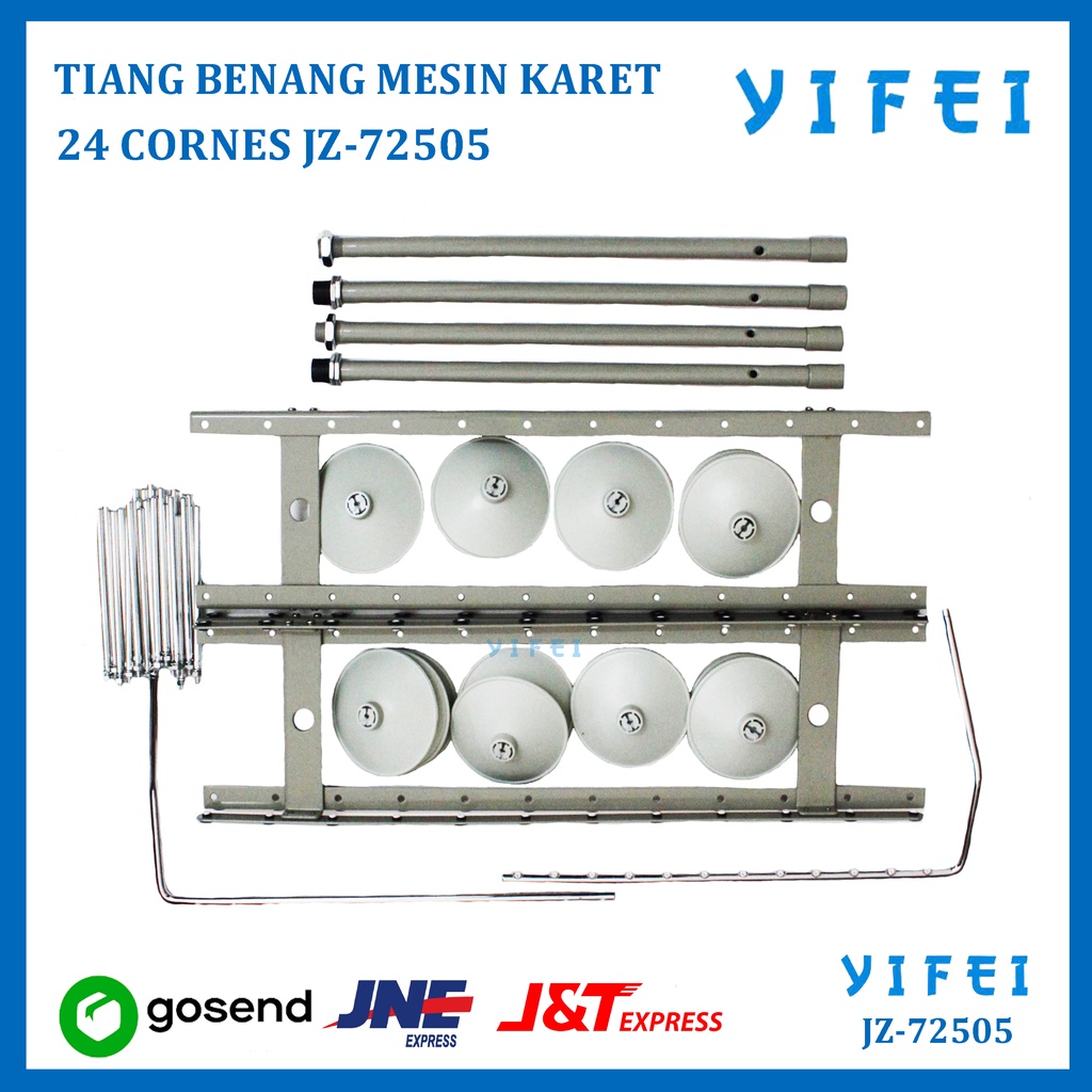 TIANG BENANG MESIN KARET/KANSAI 24 CORNES/12 JARUM YIFEI-72505