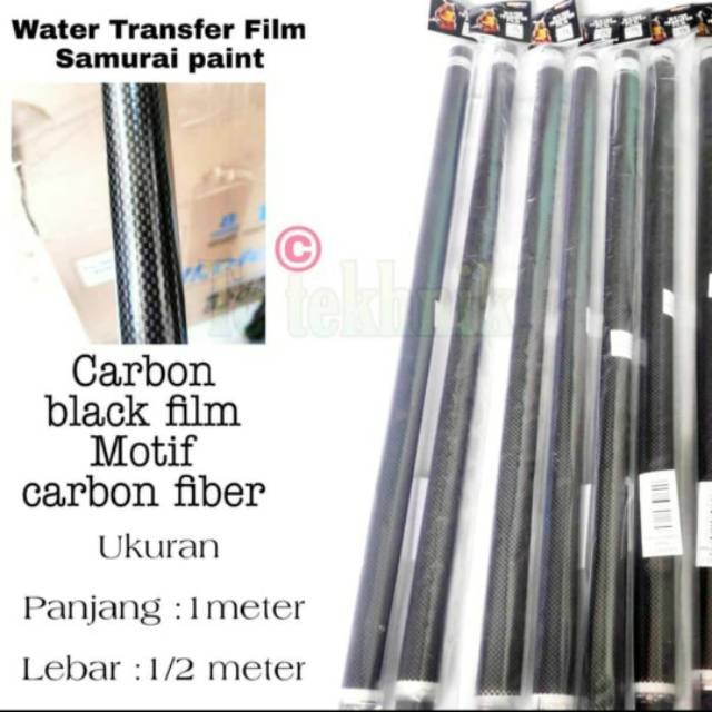 READY samurai carbon black water tranfer film - samurai karbon fiber WTF WTP CARBON FILM