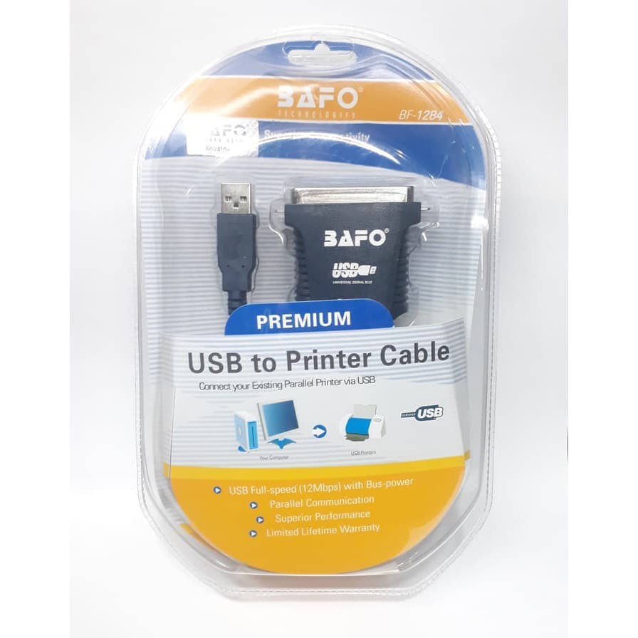 BAFO USB TO PARALEL Printer Adapter BF-1284 / ORIGINAL