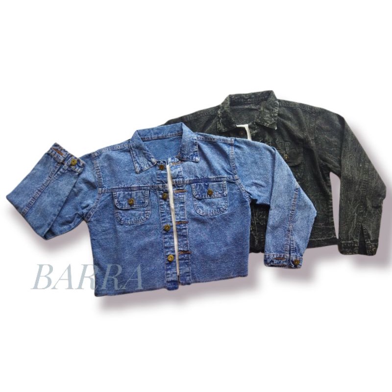 Jaket Jeans Rawis Jaket Jeans Crop Jaket Jeans Rawis Crop Jaket Crop Jeans Terbaru