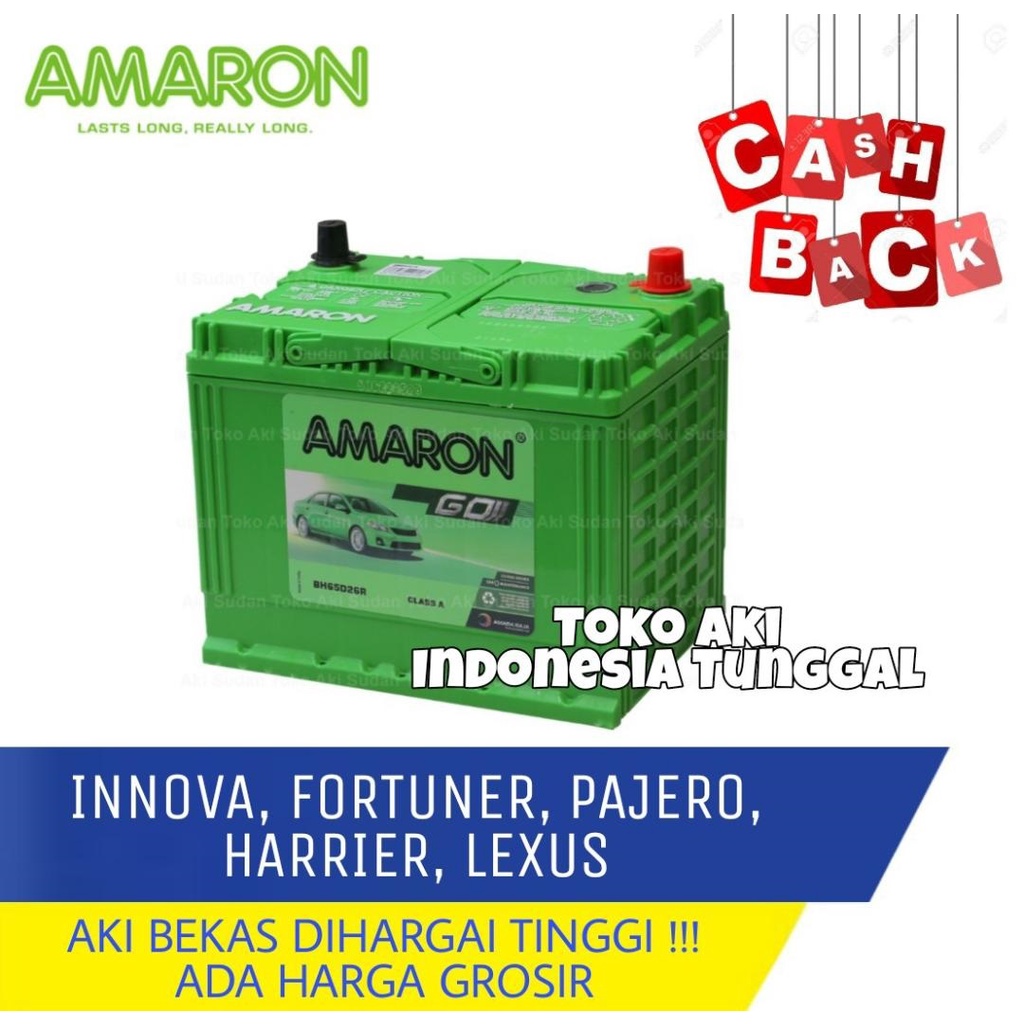 Jual AKI AMARON GO 65D26L NS70L INNOVA FORTUNER LEXUS HARRIER TRITON