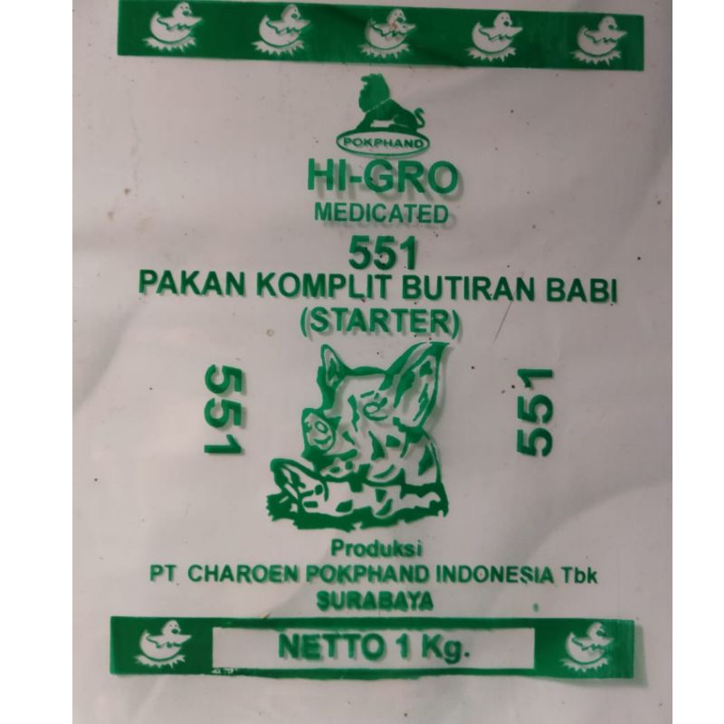 Plastik Pur / Pakan Babi 511 1 kg isi 100 pcs
