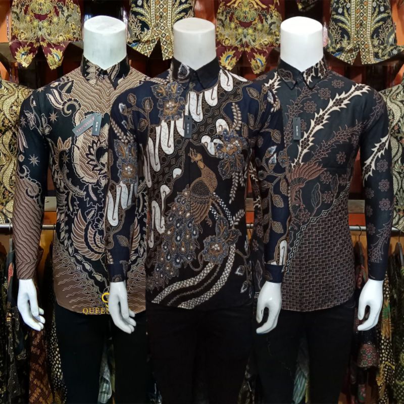 Batik Slim Fit Batik Premium Kemeja Baju Batik Pria Lengan Panjang Slimfit Modern