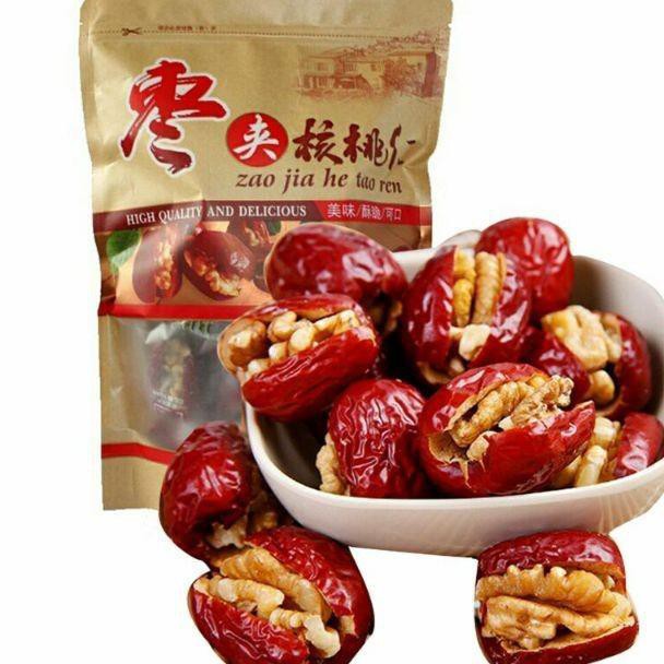 

Terbaru 500 Gram Zao Jia He Tao Ren ( Kacang Walnut Mix Angco ) _