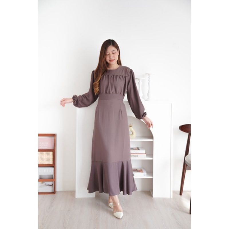 Emily Dress by TalaOutfit - Dress Mermaid Kondangan OOTD Wanita Casual Dress COD