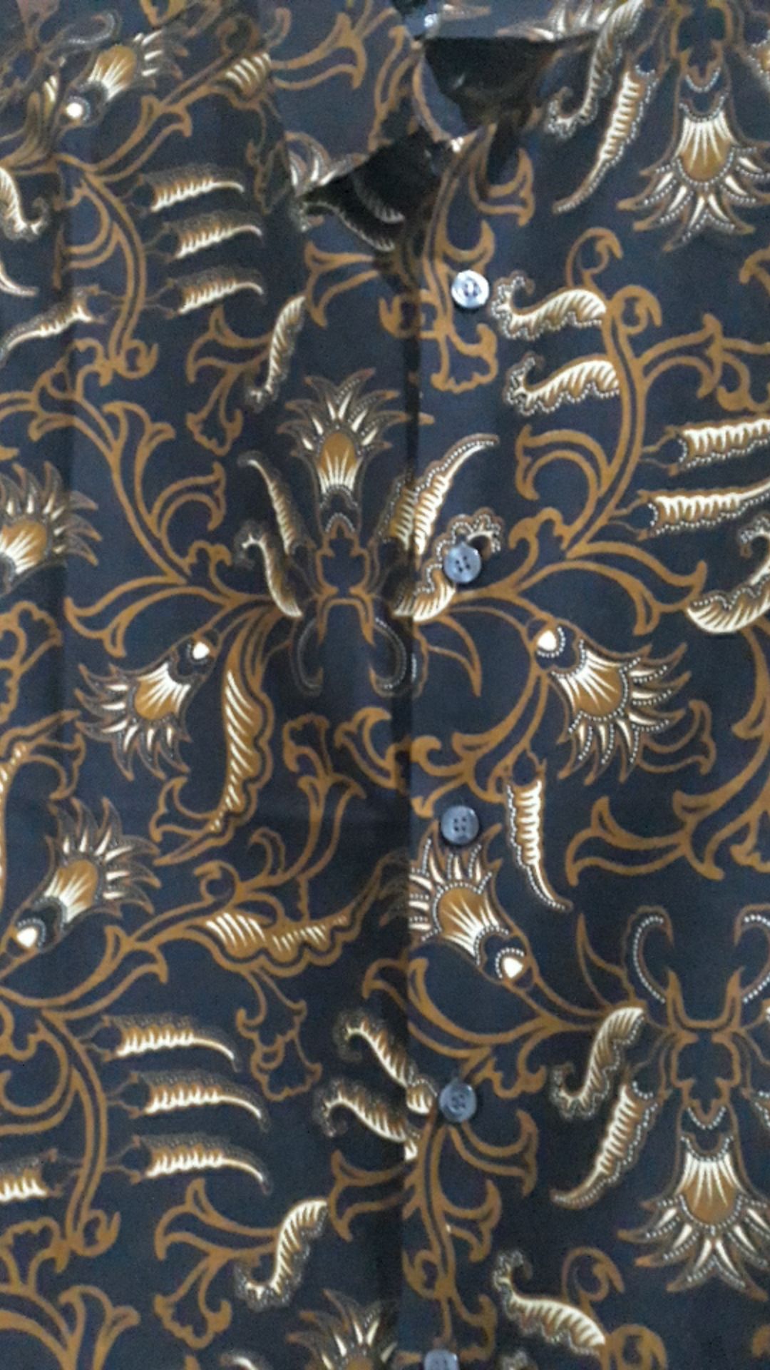 Odza Kemeja Baju Batik Slim Fit Modern Pria Lengan Pendek Seragam Cowok Batik Cendekian