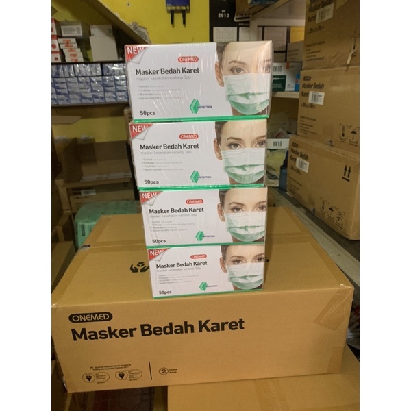 MASKER EARLOOP ONEMED MEDIS PERKARTON ISI 20 BOX