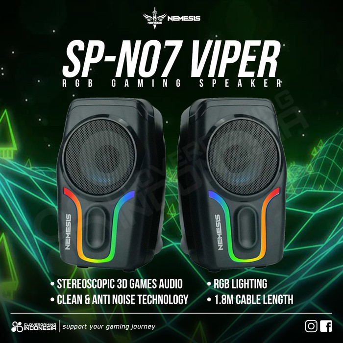 NYK SP-N07 VIPER Speaker RGB for laptop &amp; PC