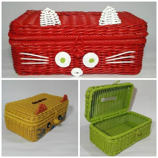 Tempat Tissue Karakter Rotan Sintetis REAL PICT Shopee Tempat Tissue Karakter Rotan Sintetis REAL PICT Shopee