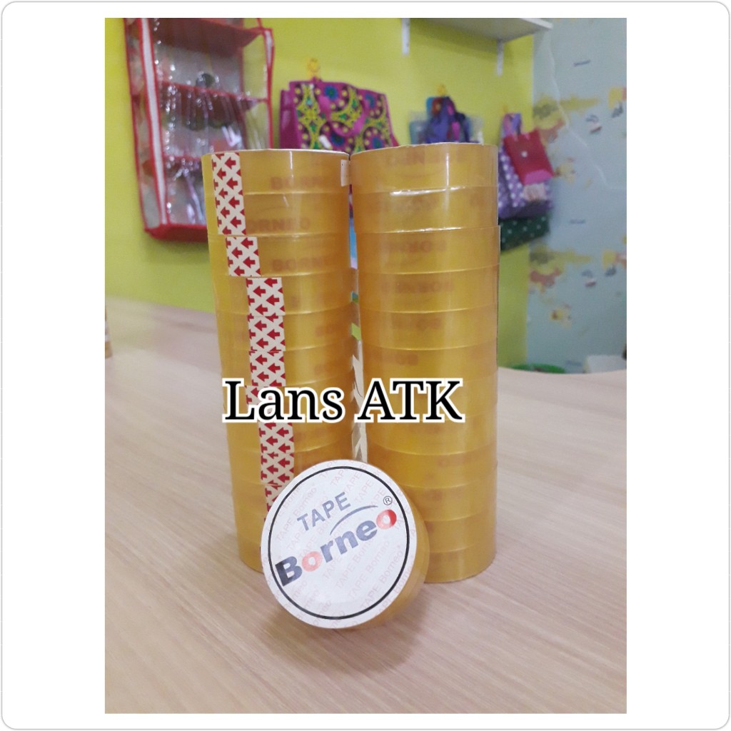 

Isolasi Bening Borneo Kecil Tebal / Solasi / Selotip (0133)