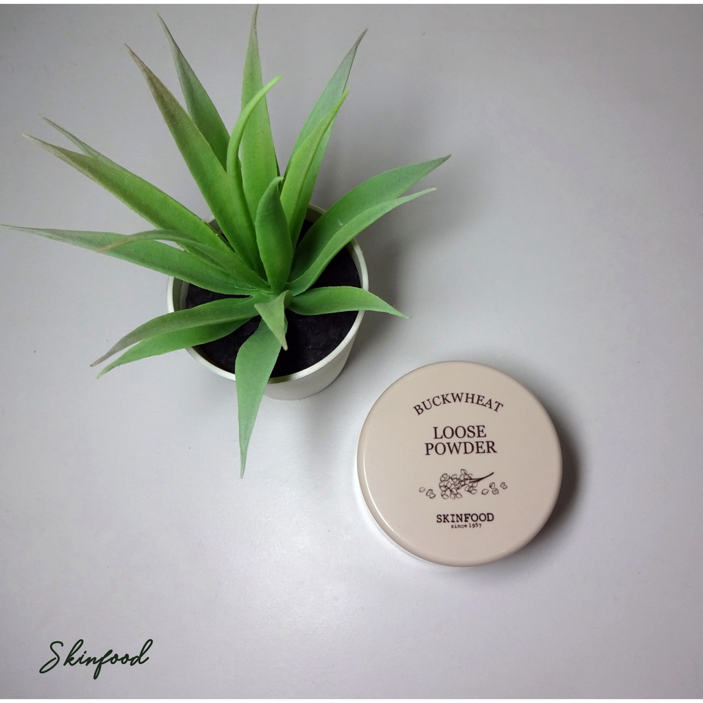 Makeup Bedak Skin Food / SkinFood Buckwheat Loose Powder 23gr Korea - Bedak Preloved (Rarely Used)