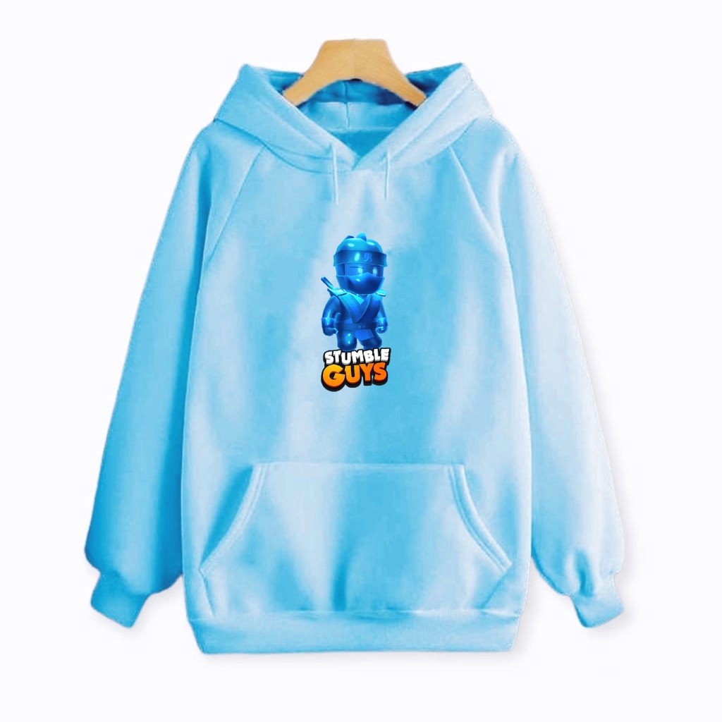 Sweater Hoodie Stumble Game Blue Size M, XL / COD