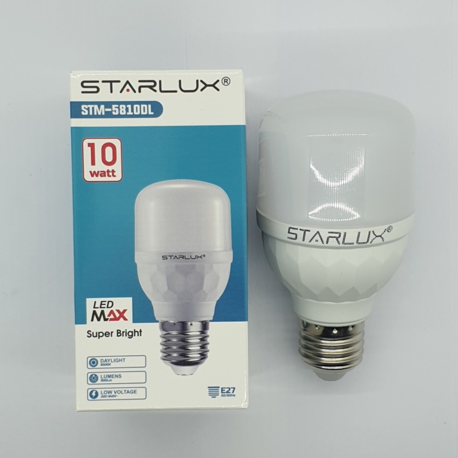 STARLUX MAX 5W 10W 15W 20W Lampu Led Kapsul Putih  Garansi 1 Tahun Bola Lamp Capsul Tabung E27 SNI