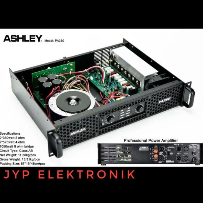 POWER AMPLIFIER ASHLEY PA 350 / PA350 / PA-350 ORIGINAL NEW .