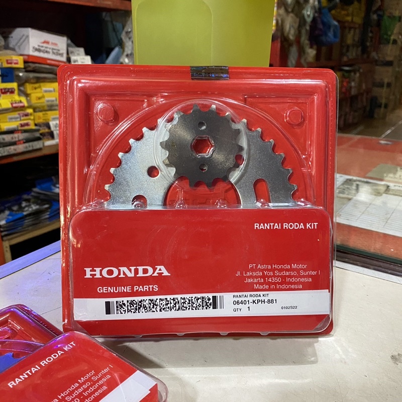 GEAR SET AHM KPH SUPRA X 125 KHARISMA / X REVO ABSOLUTE GEAR GIGI TARIK SET PAKET KOMPLIT ASLI AHM K