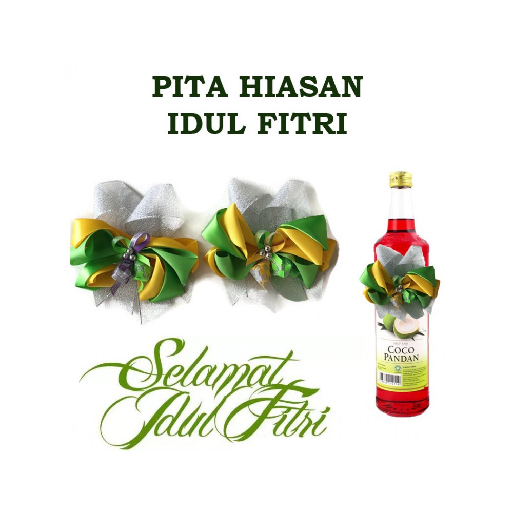 

Pita Bingkisan Lebaran Murah / Dekorasi Pita Hiasan Parcel Idul Fitri Murah - 34.26