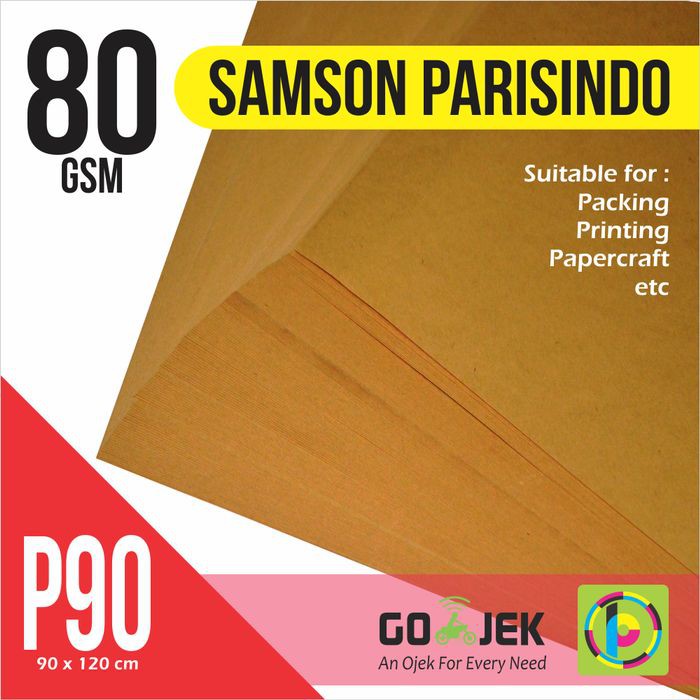 

Promo Kertas Cokelat Samson Kraft 80 gram PARISINDO Plano 90 x 120 cm Murah