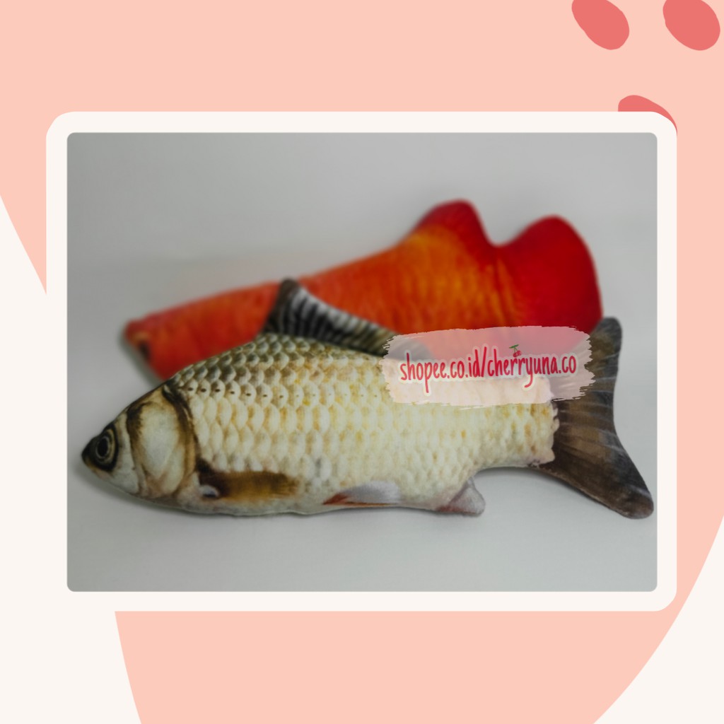 [CAT TOYS] Catmint Fish Mainan Kucing Cat Toys Gigitan Kucing Ikan