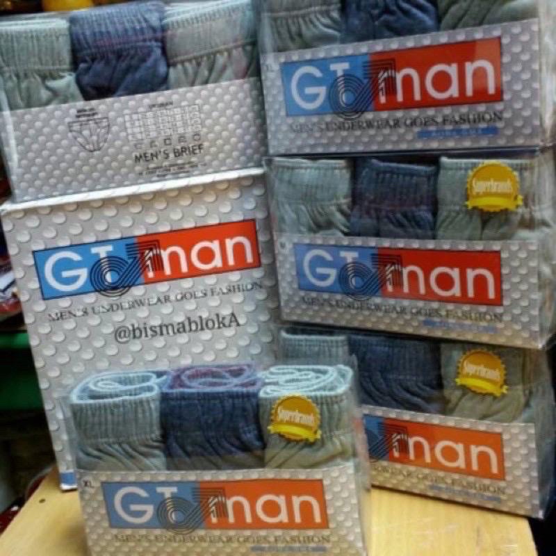 CD Celana Dalam Pria | GT MAN (GMX) (GMY) (GMZ) | Isi 3 | ORIGINAL | TERLARIS TERMURAH **