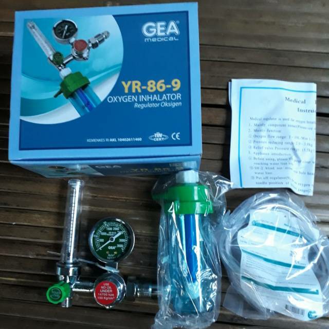 REGULATOR OKSIGEN GEA YR 86 9/ OXYGEN INHALATOR/O2 GAS PRESSURE/  REGULATOR OXYGEN