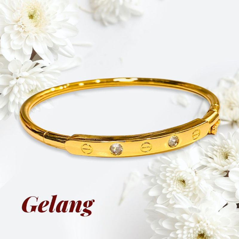 gelang wanita//gelang bnagle//gelang lapis emas