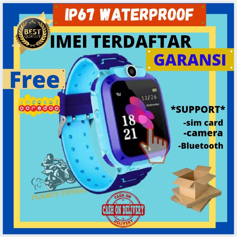 Smartwatch Jam Tangan Anak Laki-Laki Perempuan | jam pintar | WATERPROOF anti air Q12  Imoo Aimo imo