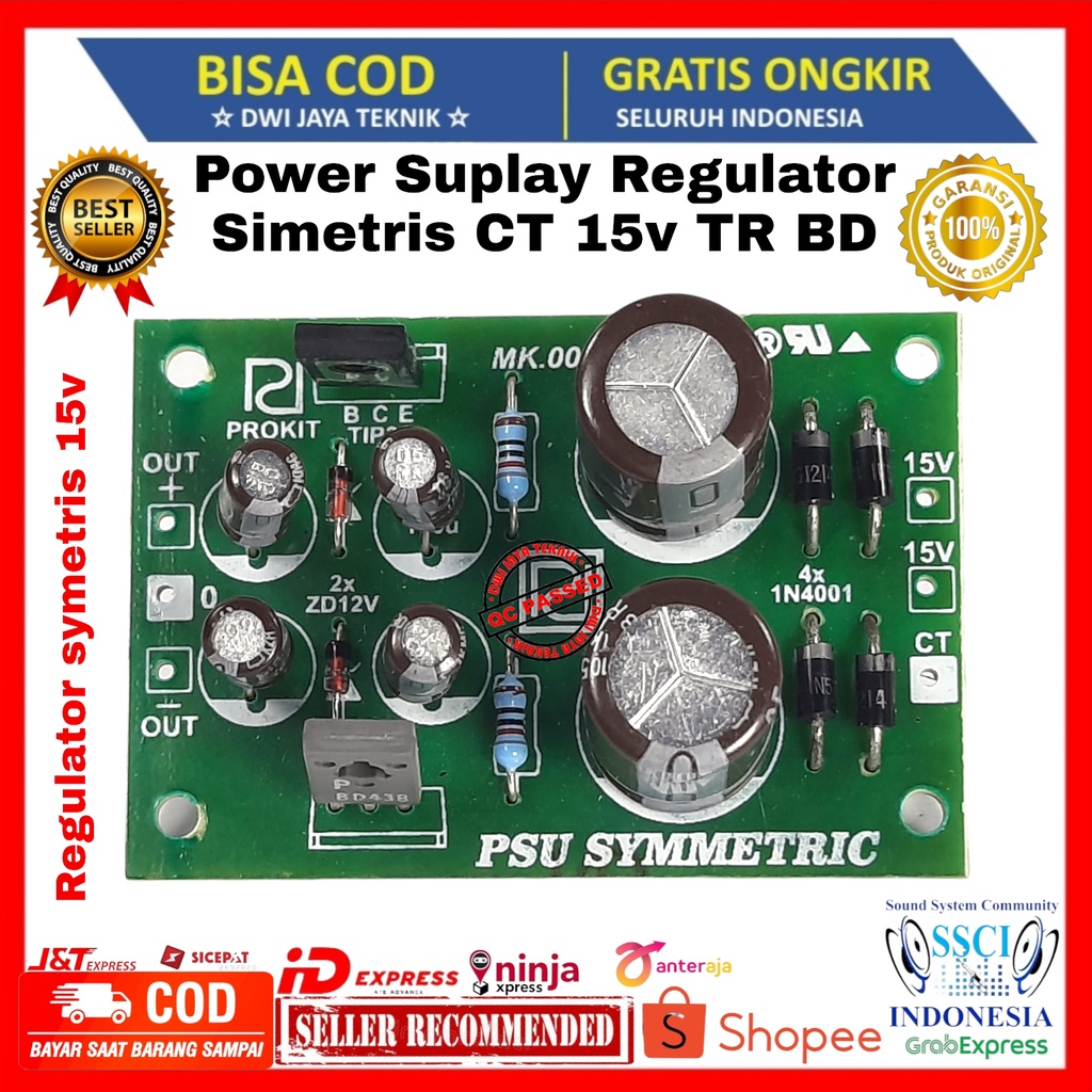 Regulator symetris simetris 15v