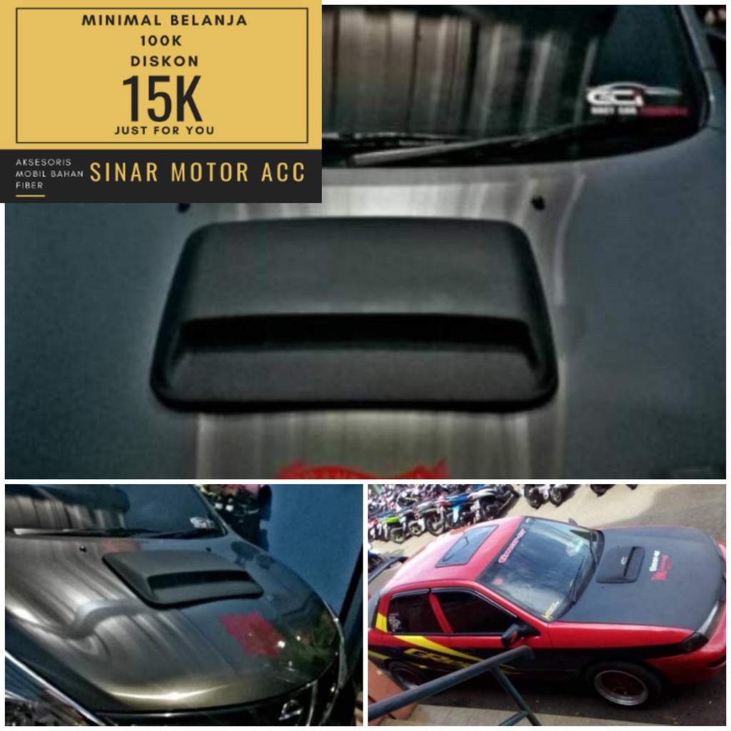 Jual Airscoop Air Scoop Airflow Model Racing Modif Mobil Fortuner Murah Keren Termurah Berkualitas Indonesia Shopee Indonesia