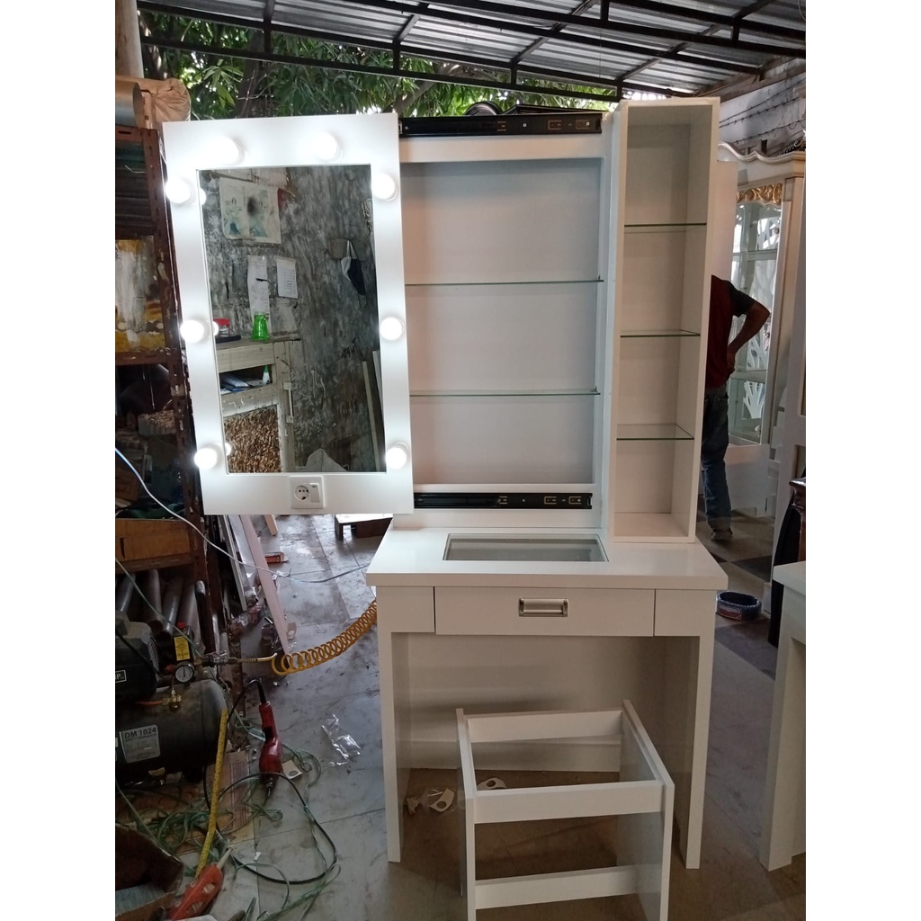 Meja Rias Sliding / Meja Rias Kaca / Mega Rias MUA