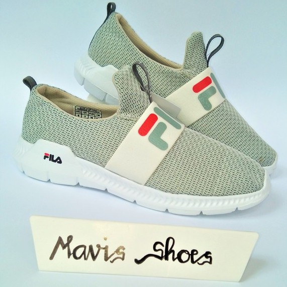 SEPATU FILA SLIP ON GREY