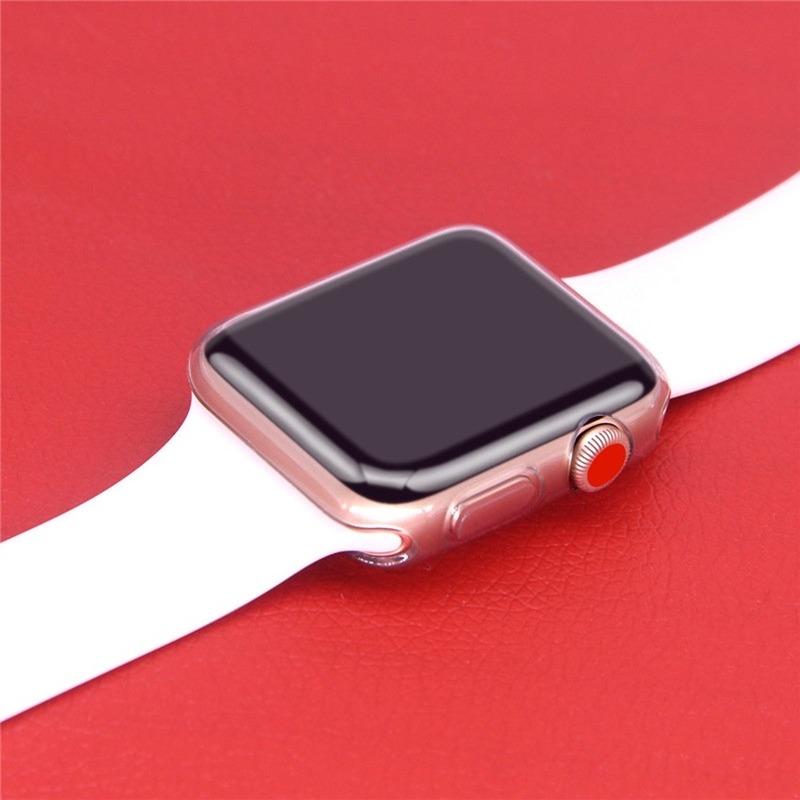 Case For Apple Watch Case For Series SE 6 5 4 3 2 1 38MM 42MM 44MM 40MM Transparan Bening Soft Case Penutup Pelindung Layar