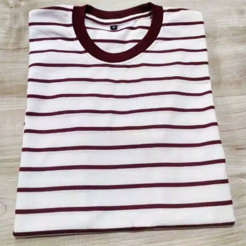 kaos Stripe pendek