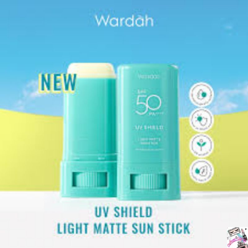 ☃Cutezz_Ching1☃Wardah UV Shield Light Matte Sun Stick SPF 50 PA+++ 22g